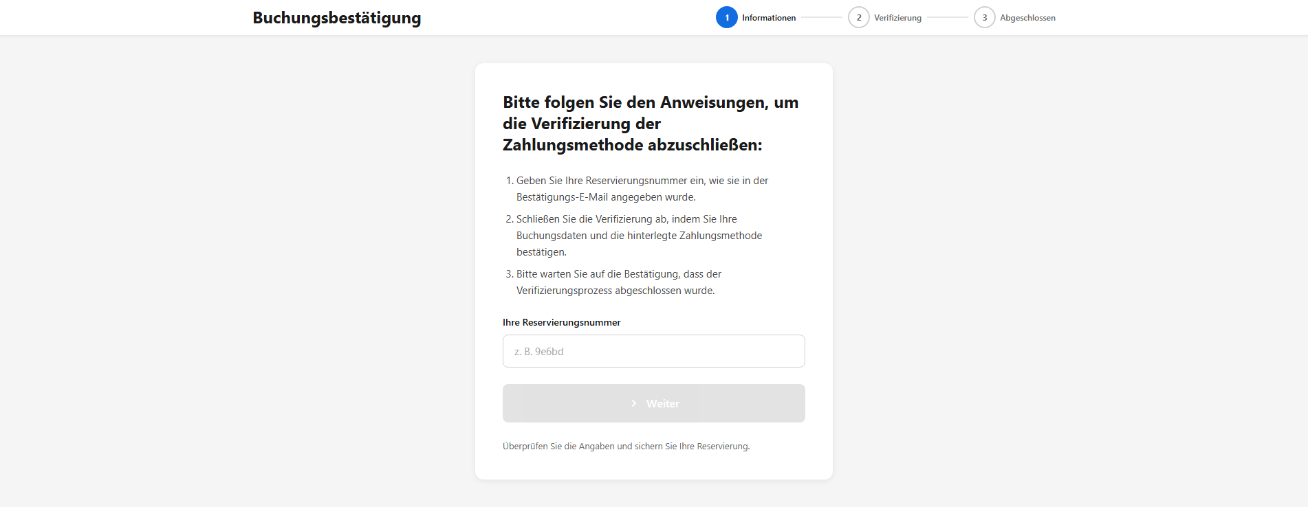 Forensic screenshot of verifystay.org showing the phishing page layout