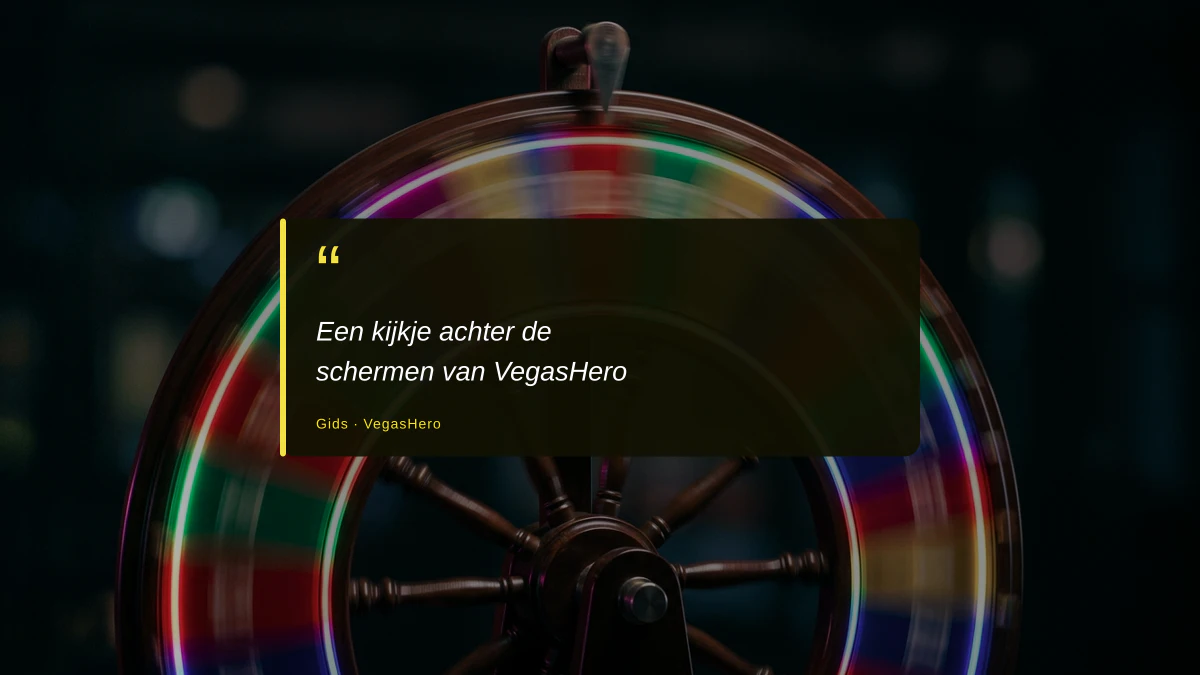 Een kijkje achter de schermen van VegasHero