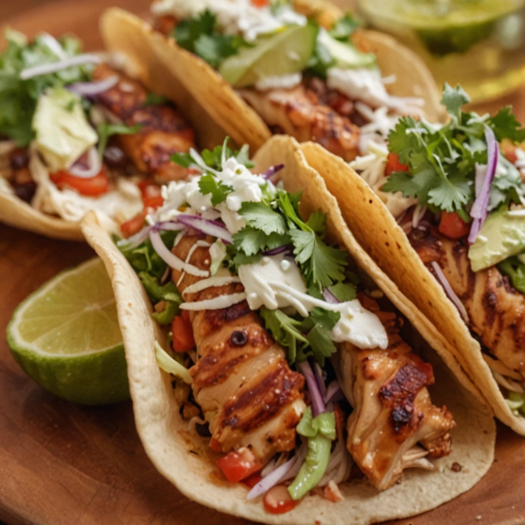 Honey Garlic Chicken Taco Salad