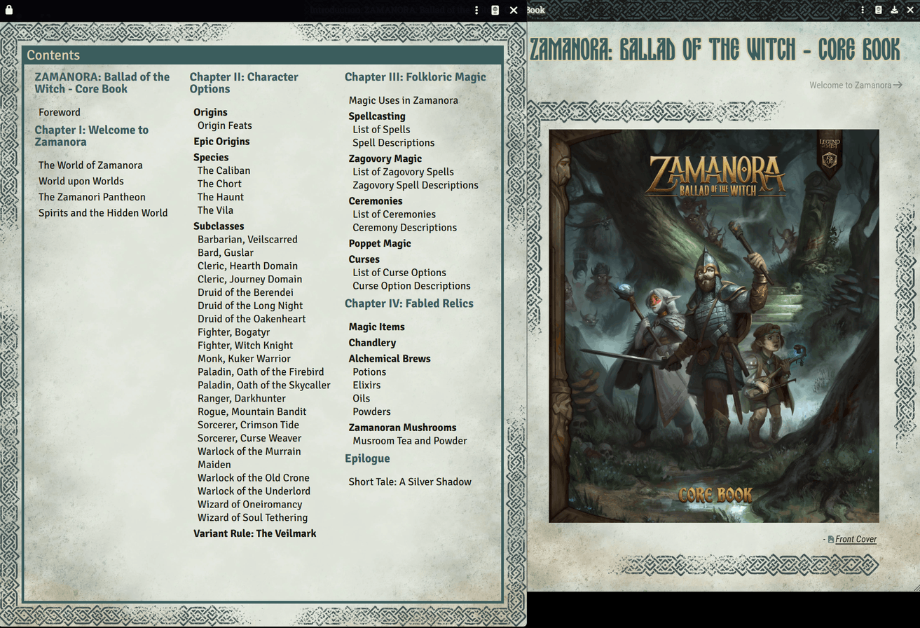zamanora core book credits
