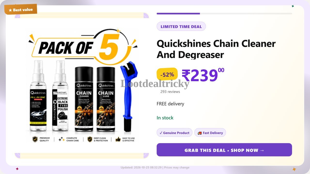   chain Cleaner And – Just ₹239 | Top Unbeatable Deal