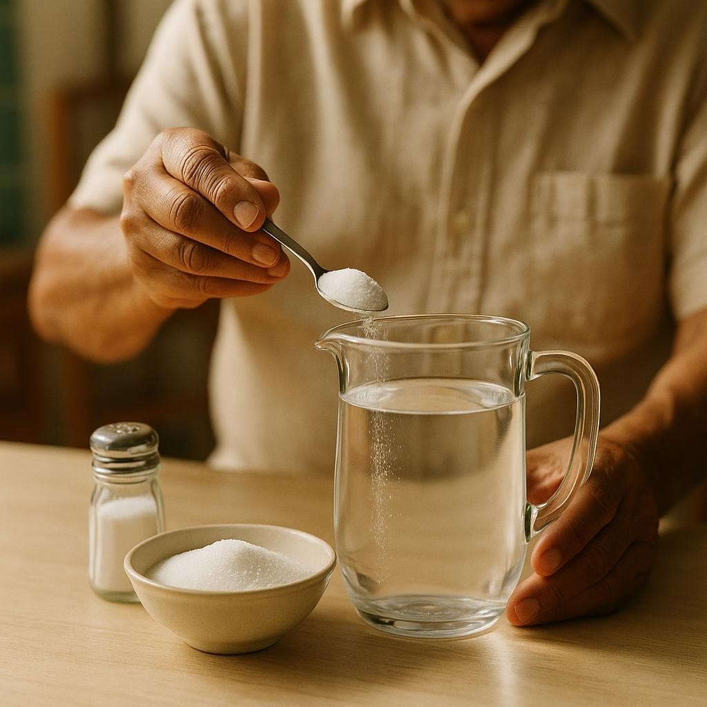 Cómo preparar suero oral casero contra la deshidratación