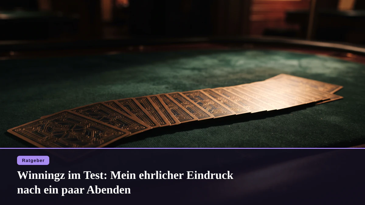 Winningz im Test: Mein ehrlicher Eindruck nach ein paar Abenden
