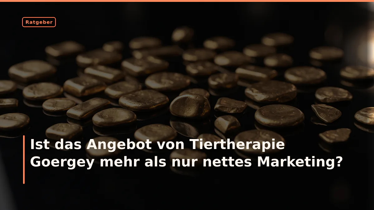 Ist das Angebot von Tiertherapie Goergey mehr als nur nettes Marketing?