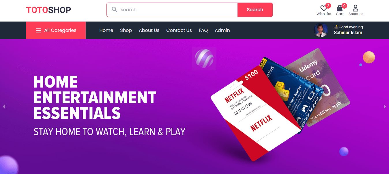 TOTO SHOP - E-commerce Platform