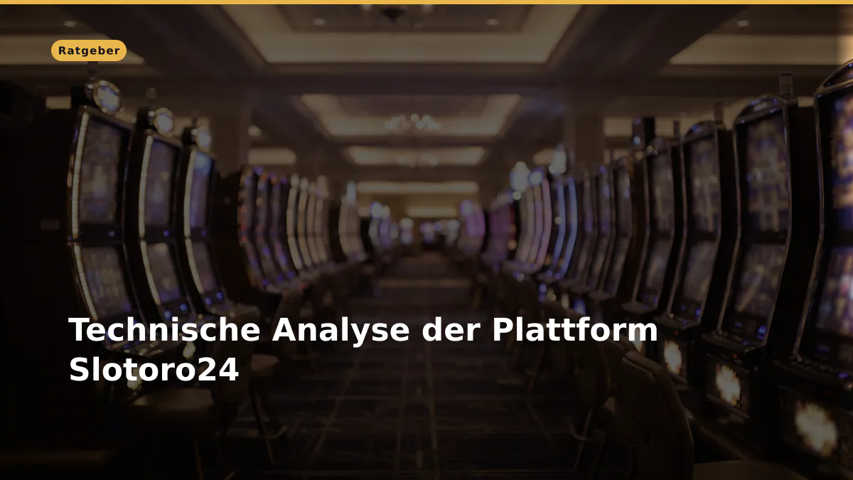 Technische Analyse der Plattform Slotoro24