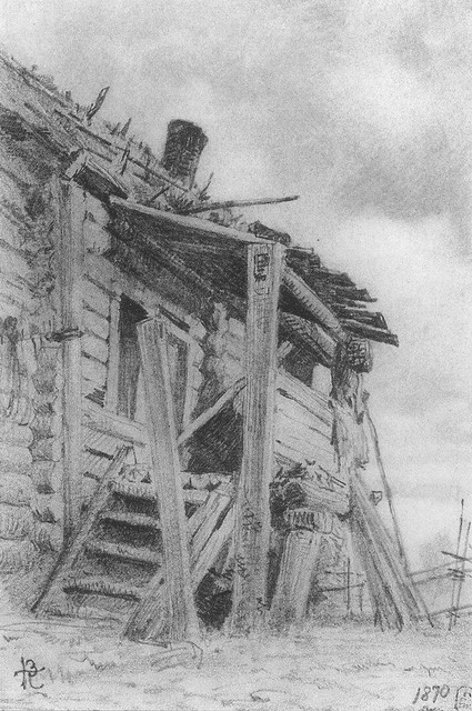 Крыльцо хаты 1870