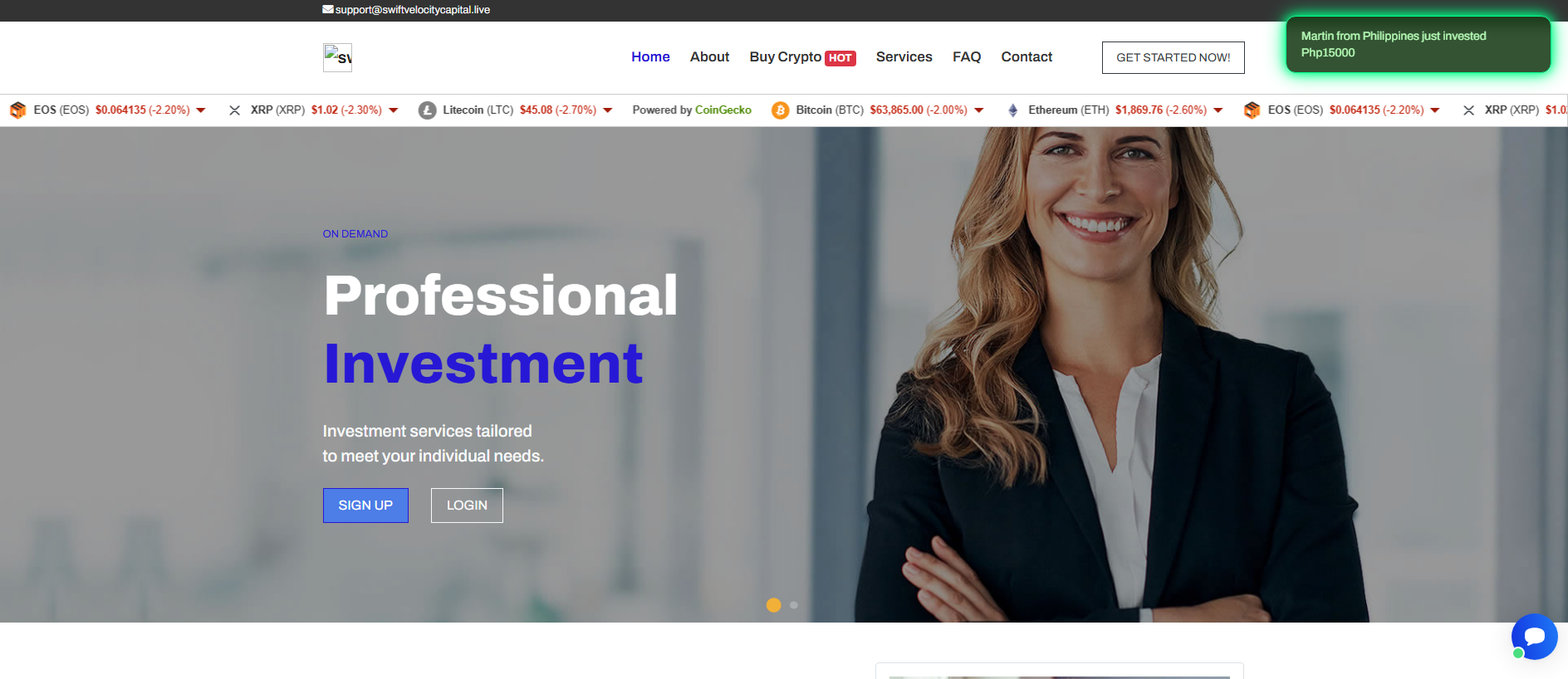 Stored capture of swiftvelocitycapital.live