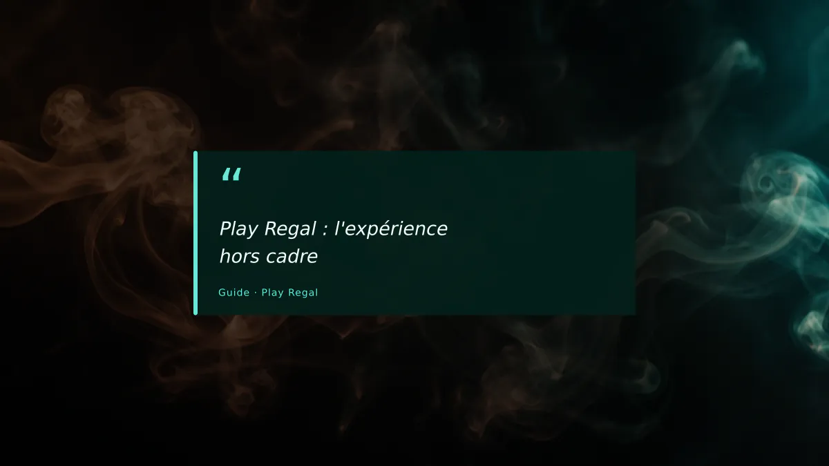Play Regal : l'expérience hors cadre
