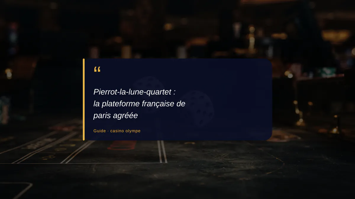 Pierrot-la-lune-quartet : la plateforme française de paris agréée