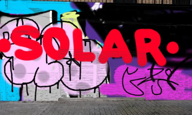 Graffiti artwork by SOLAR