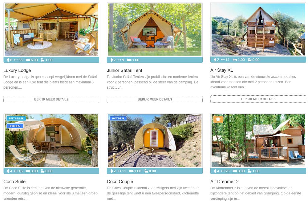 Kies je Safaritent - www.LuxeTentHuren.nl
