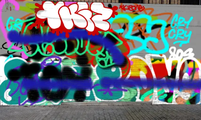 Graffiti artwork by Tkiz