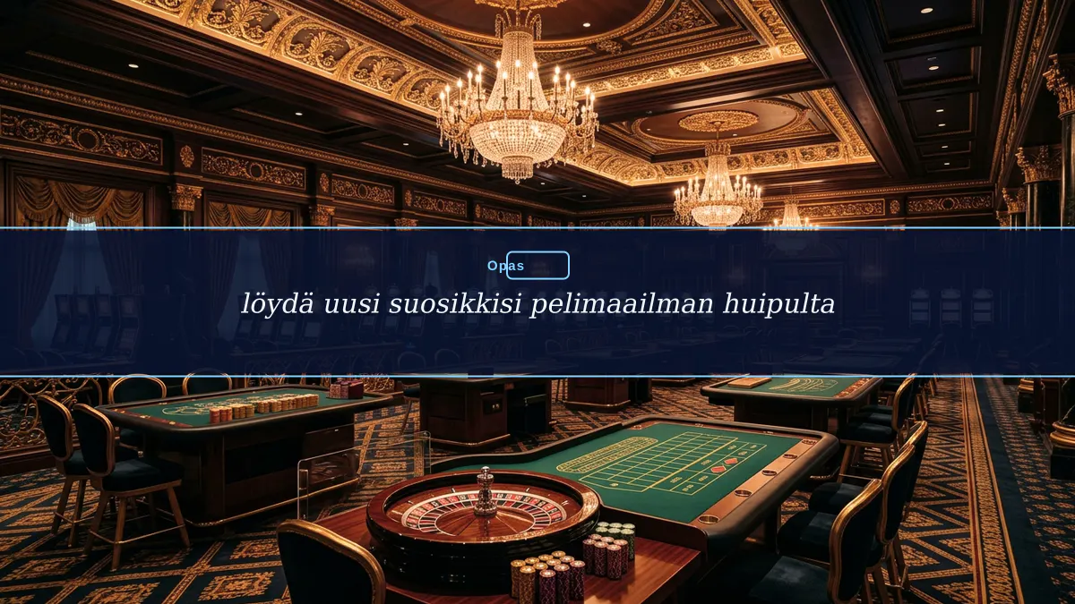 löydä uusi suosikkisi pelimaailman huipulta