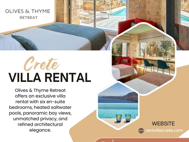 A carefully selected Crete villa rental allows travelers to experience the island in a more relaxed and meaningful way. For those searching for an authentic stay surrounded by the beauty of Crete, Olives & Thyme Retreat offers a comfortable villa experience.

Olives & Thyme Retreat

THE VILLA ADRESS: Korakies, Akrotiri, Chania, Crete, Greece
PHONE: +302831040556

Read Our Blogs:
https://rentvillacrete4u.wordpress.com/
https://rentvillacrete.medium.com/
https://rentvillacrete.mystrikingly.com/

More Links:
https://heylink.me/rentvillacrete/
https://www.apsense.com/user/rentvillacrete
https://www.viki.com/collections/4284675l-olives-thyme-retreat