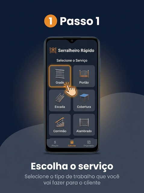 Passo 1 — Escolha o serviço