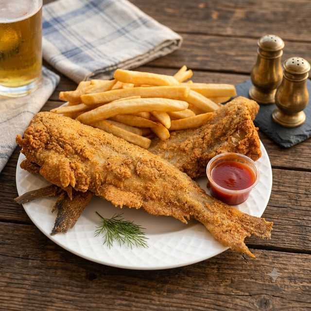 Whole fried catfish