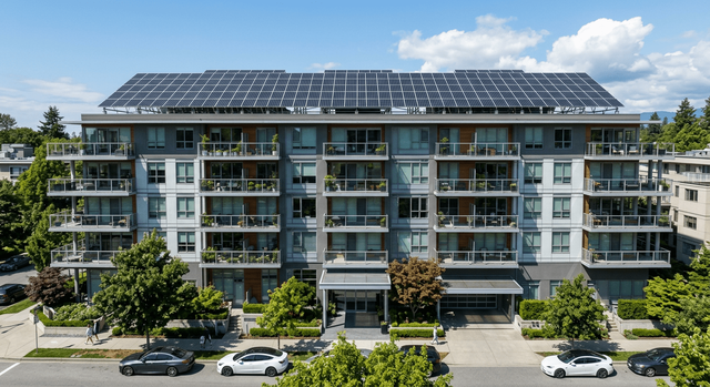 Tetto condominiale con impianto fotovoltaico