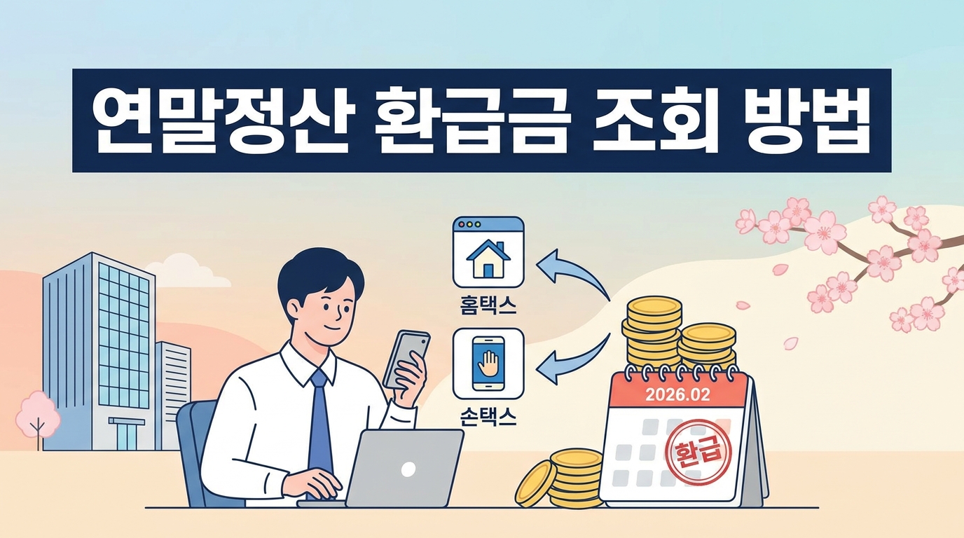 연말정산 환급금 조회 방법 2026 — 홈택스·손택스 단계별 가이드