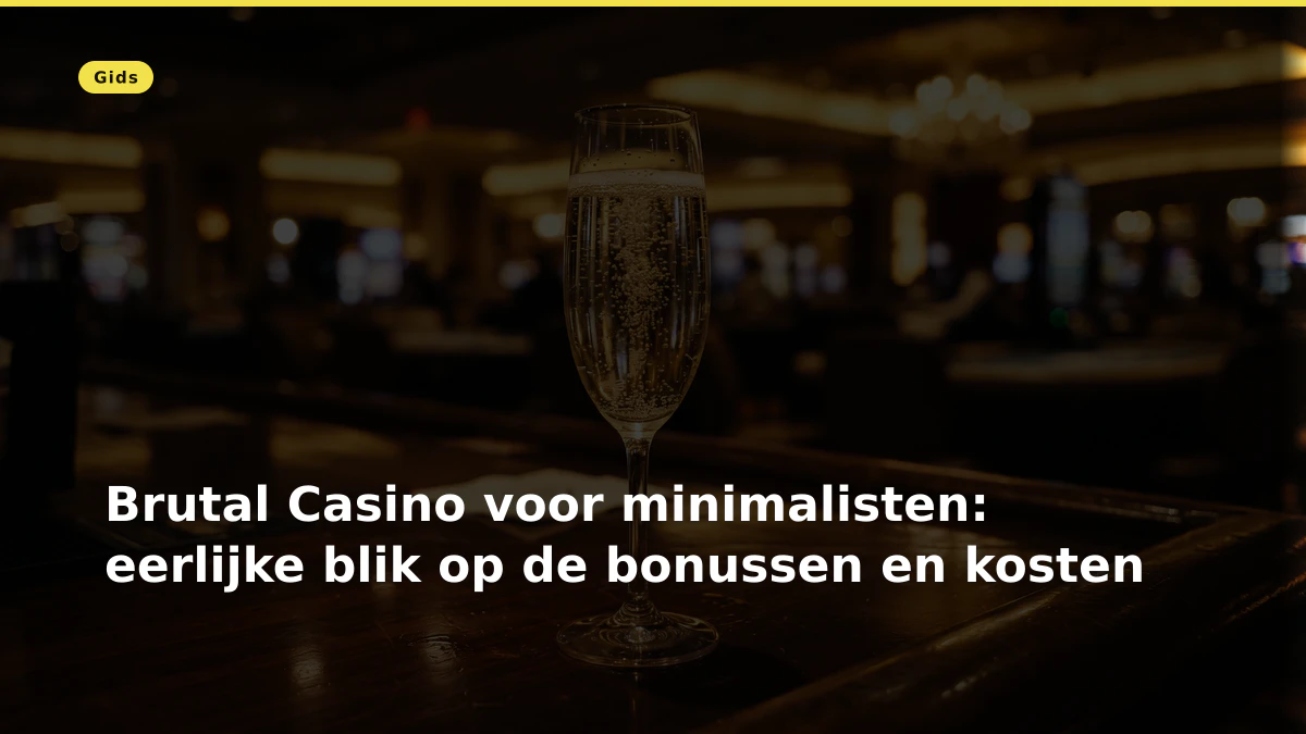 Brutal Casino voor minimalisten: eerlijke blik op de bonussen en kosten