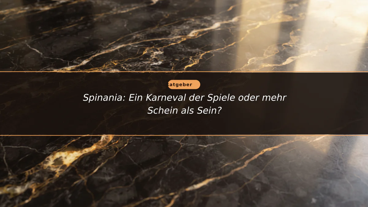 Spinania: Ein Karneval der Spiele oder mehr Schein als Sein?