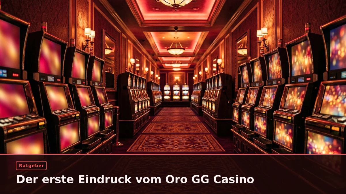 Der erste Eindruck vom Oro GG Casino