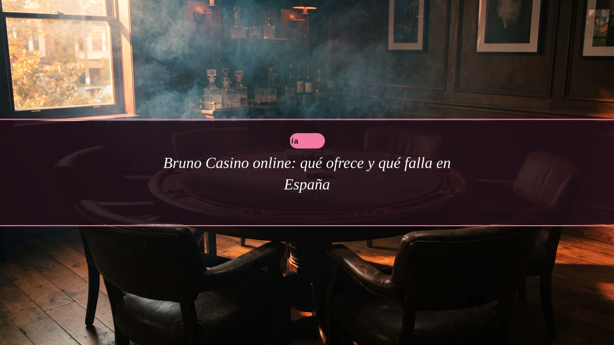 Bruno Casino online: qué ofrece y qué falla en España