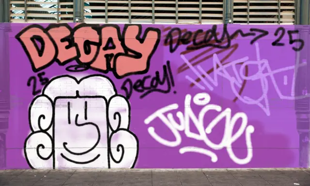Graffiti artwork by DECAY1