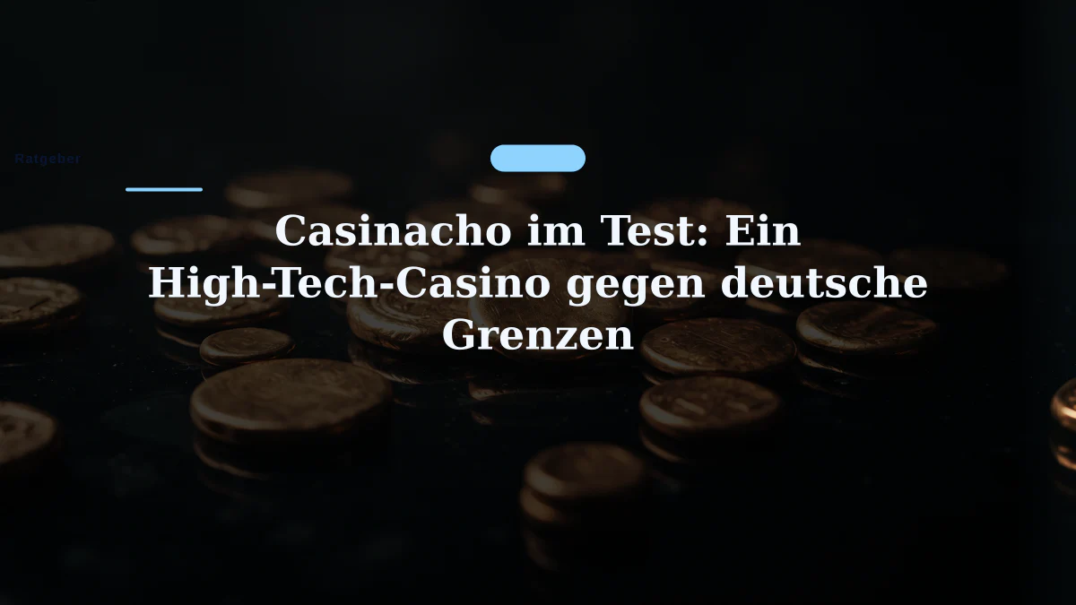 Casinacho im Test: Ein High-Tech-Casino gegen deutsche Grenzen