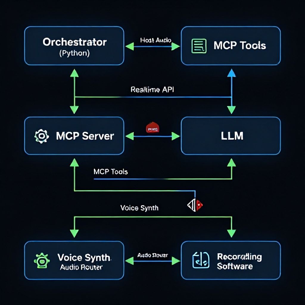 Pro-Code Architecture for a Real-time AI Podcast Co-Host