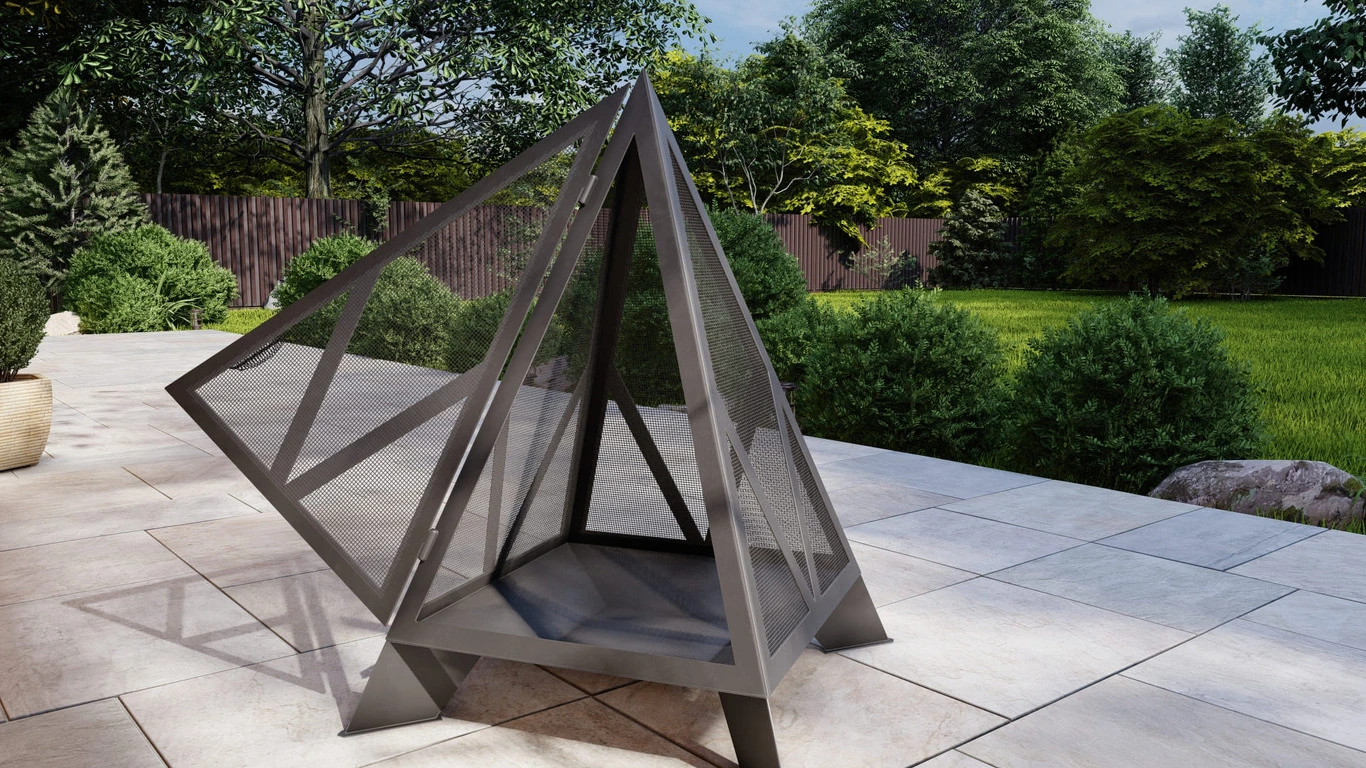 Pyramid Chimenea view 4