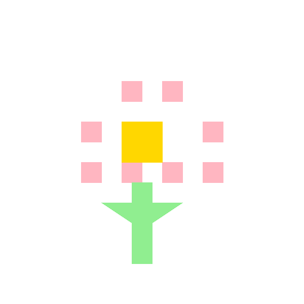 花朵拼豆图纸