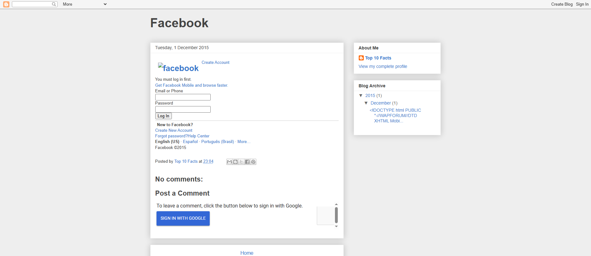 Stored capture of facebookteamhelp.blogspot.com