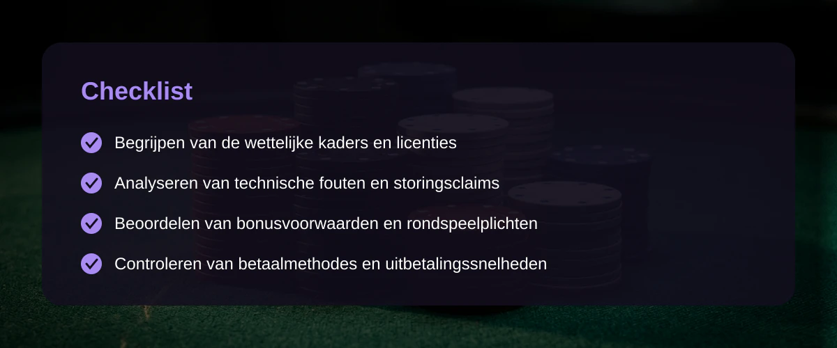 Terugvorderen van online casino geld: cijfers, regels en risico's — Checklist