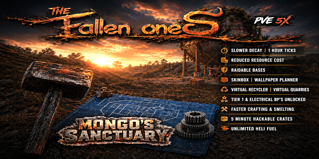 The Fallen Ones | PvE | 5X | Raidable Bases