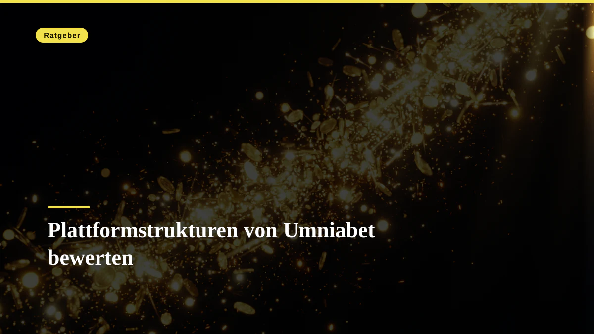 Plattformstrukturen von Umniabet bewerten