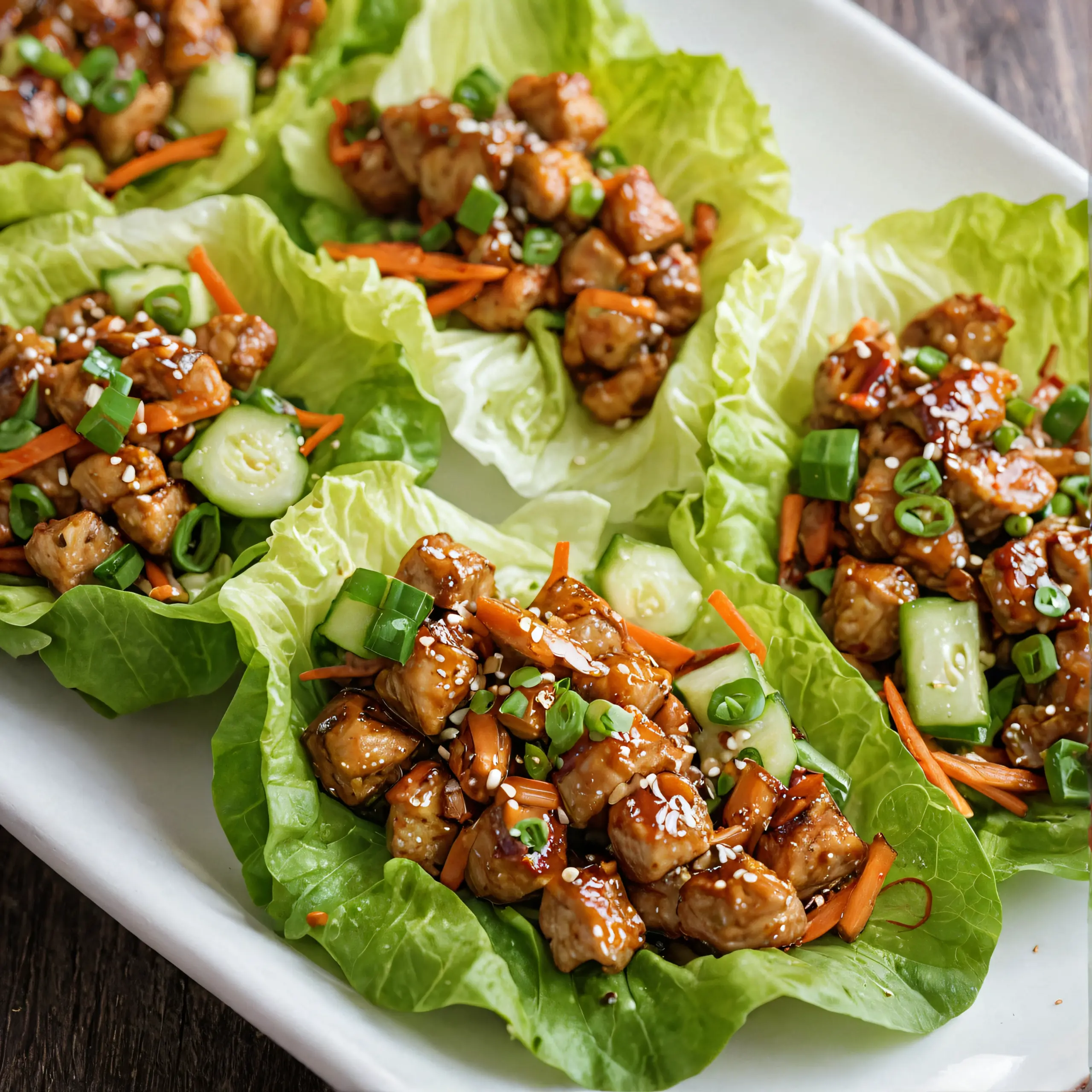 Lettuce包裹 Teriyaki鸡块食谱