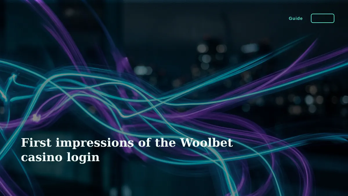 First impressions of the Woolbet casino login