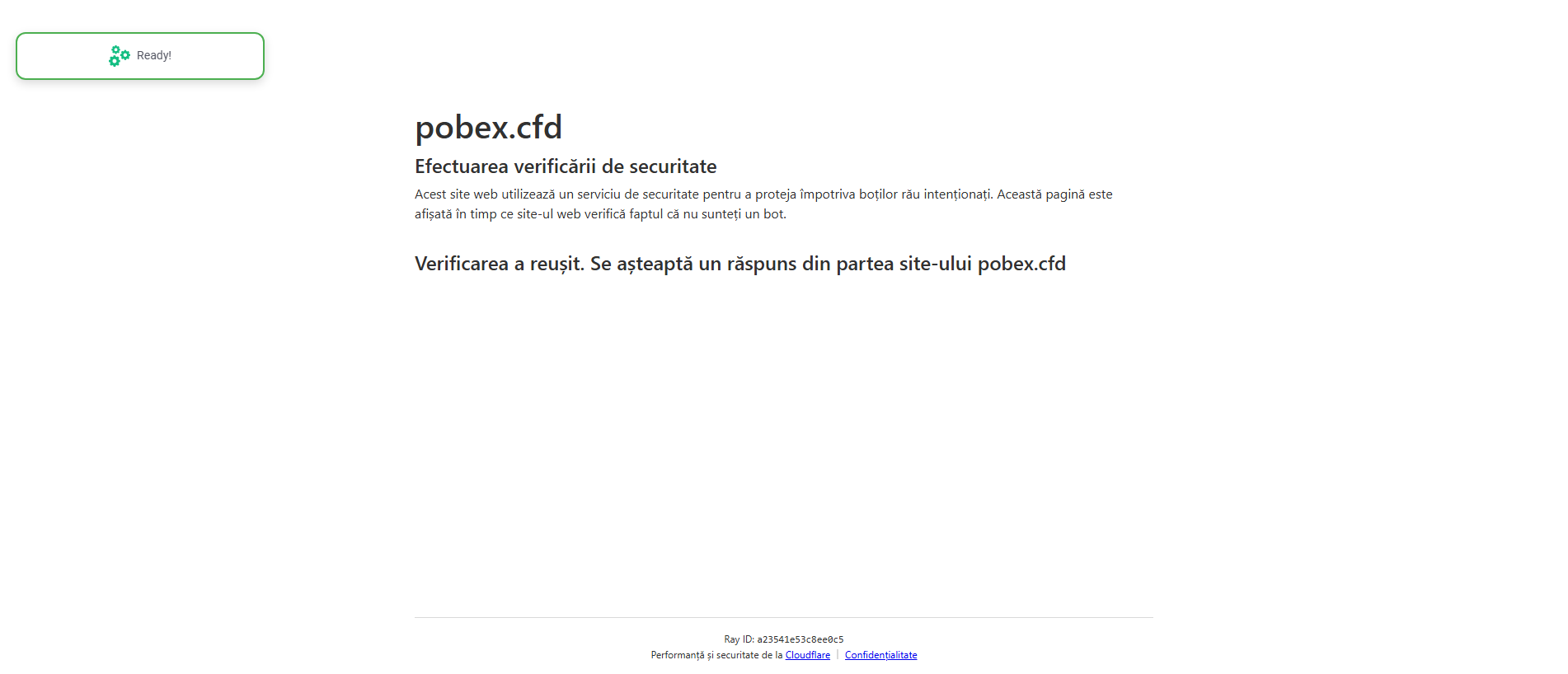 Screenshot of pobex.cfd