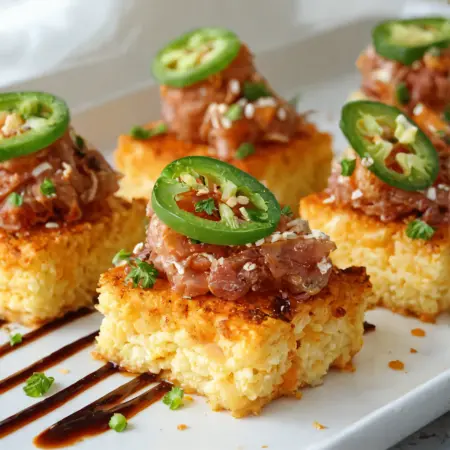 Spicy Tuna Crispy Rice Square Recipe