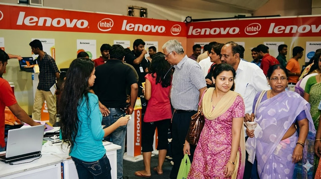 Lenovo pavilion at ICE Mega Expo