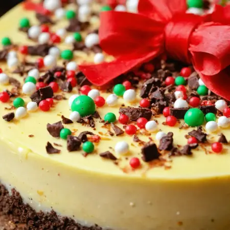 Irresistible Christmas Sugar Cookie Cheesecake Variation