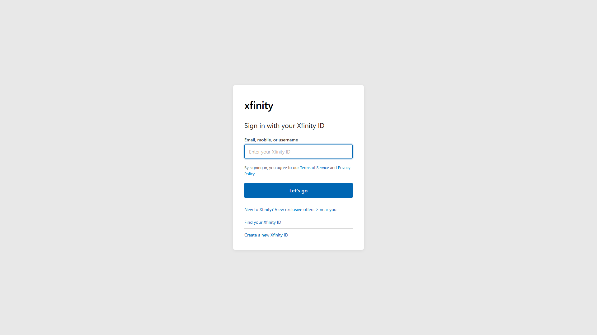 Screenshot of xfinity-comcasts.github.io