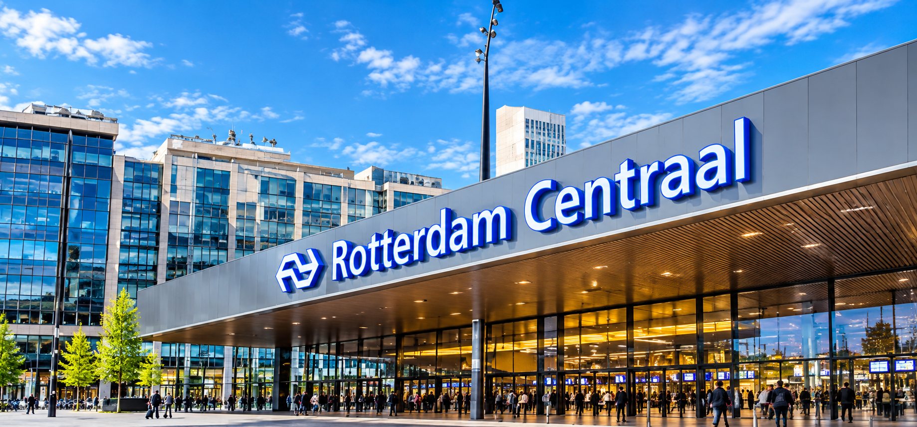 Entree van station Rotterdam Centraal