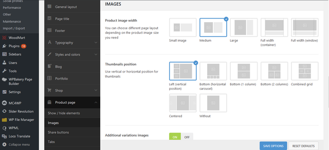 Image-settings