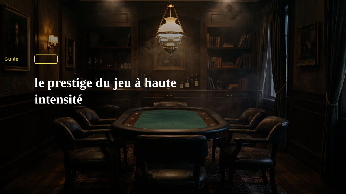 le prestige du jeu à haute intensité
