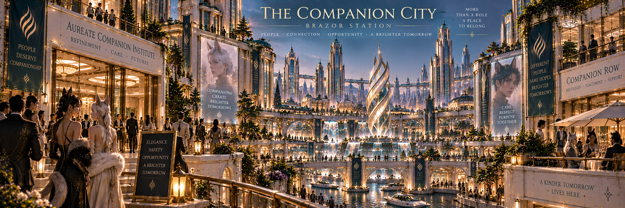 Companion-centered urban life throughout Brazor Station
