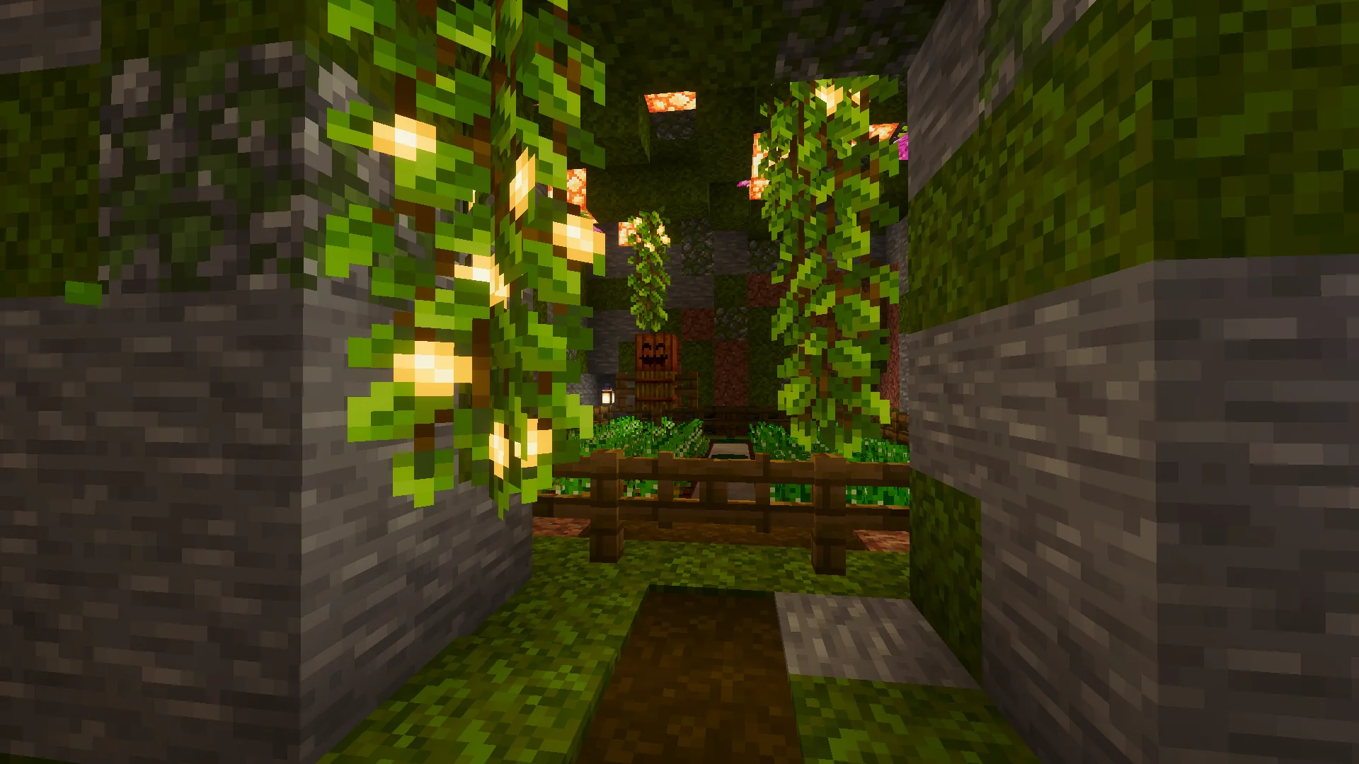 lush cave village 17