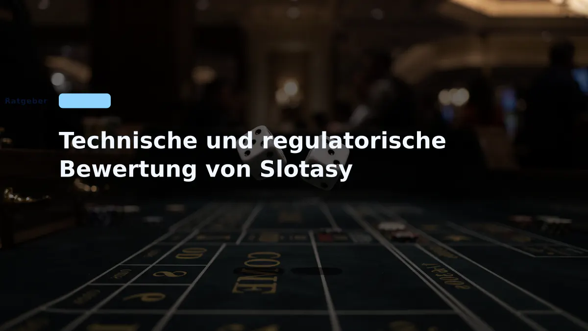Technische und regulatorische Bewertung von Slotasy