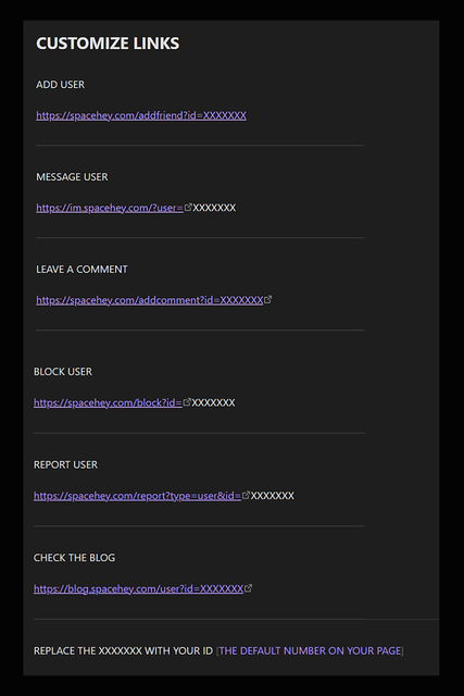 customize links